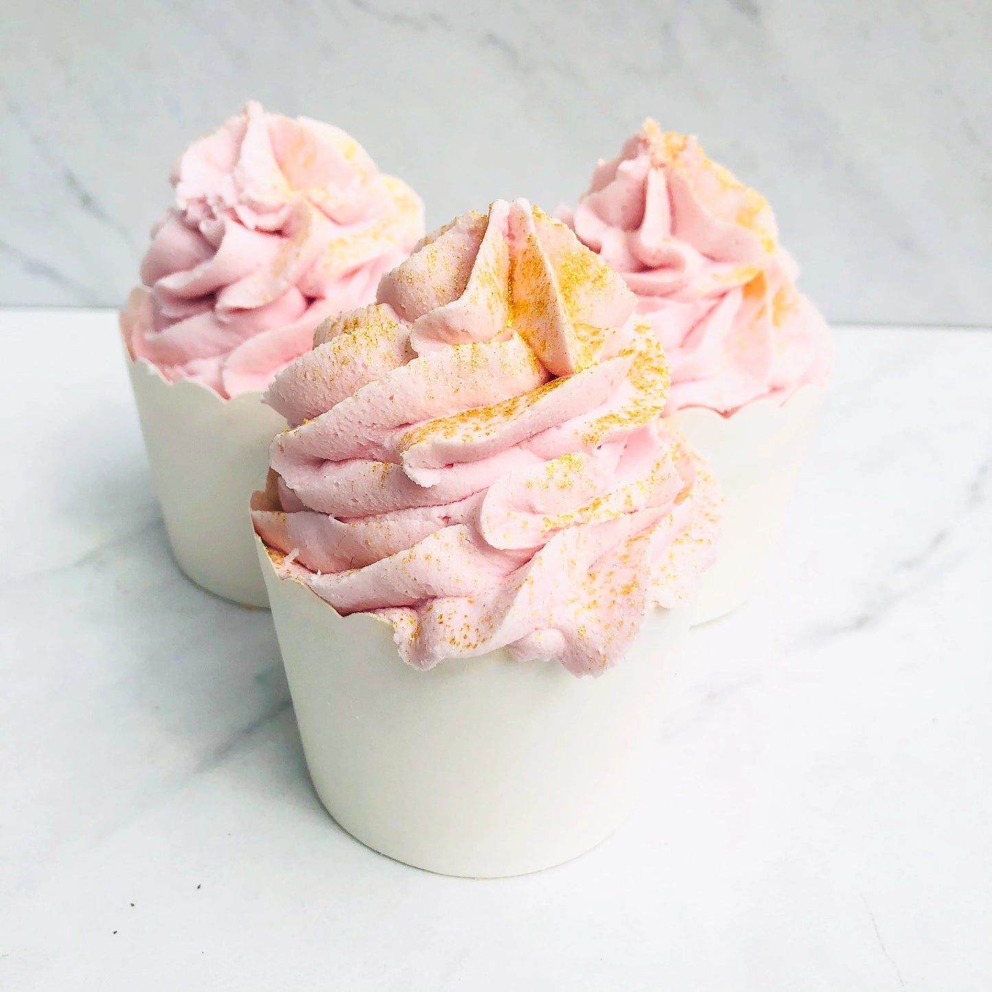 Rose Clay Bubble Bath Cup Cake