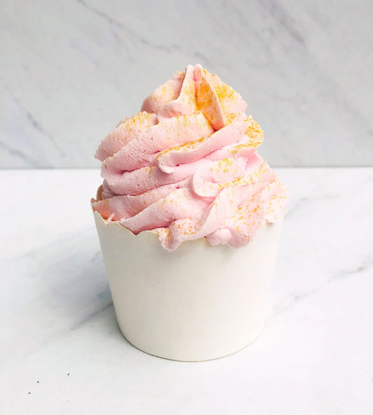 Rose Clay Bubble Bath Cup Cake