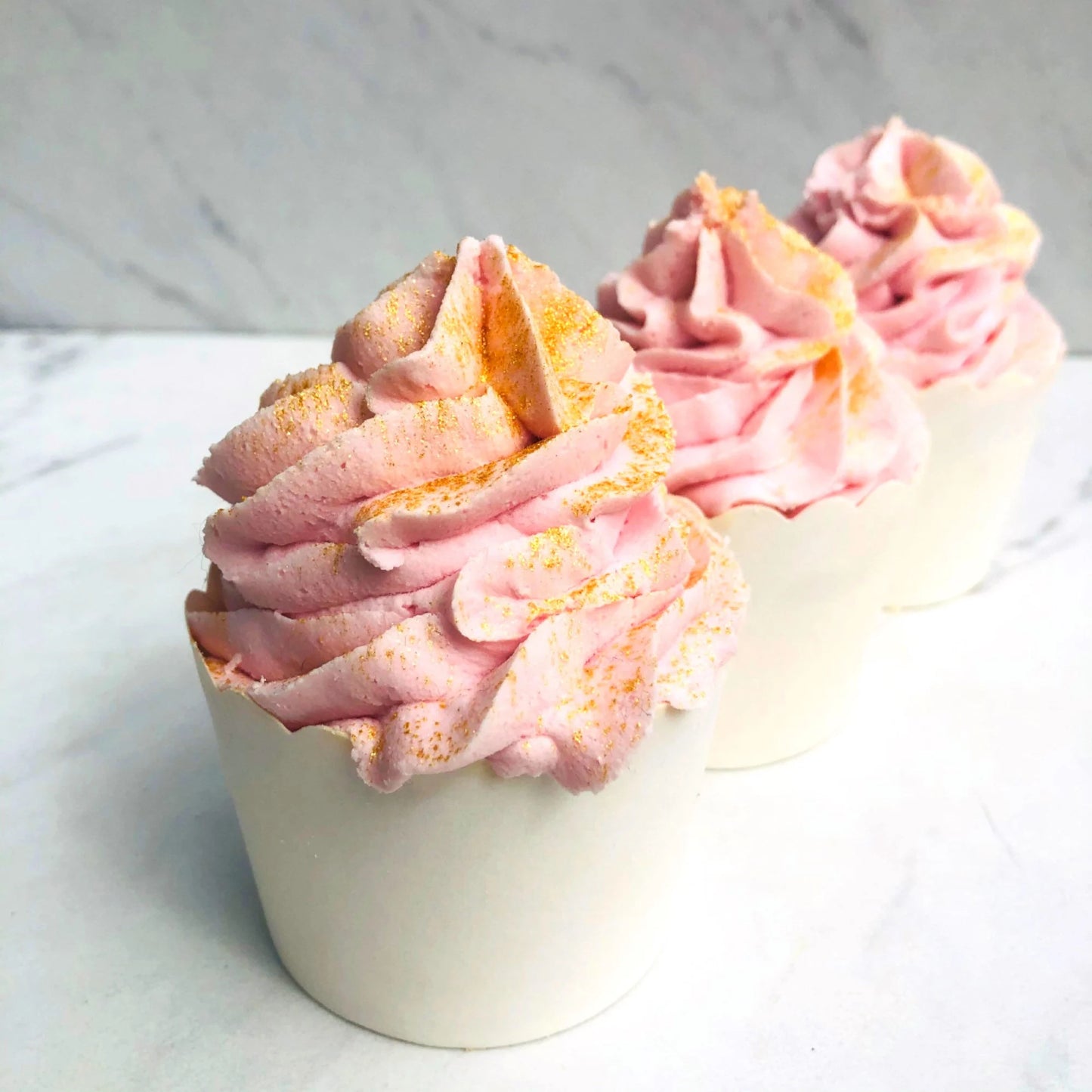 Rose Clay Bubble Bath Cup Cake